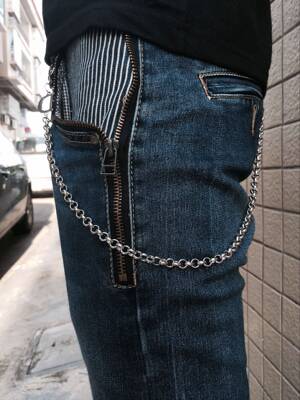 朋克热血高校字母挂链非主流裤链男女个性潮流腰链牛仔裤子链子