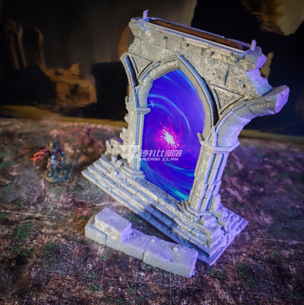 dnd 跑团通用场景特效魔法召唤门模型▲沙扎比部落