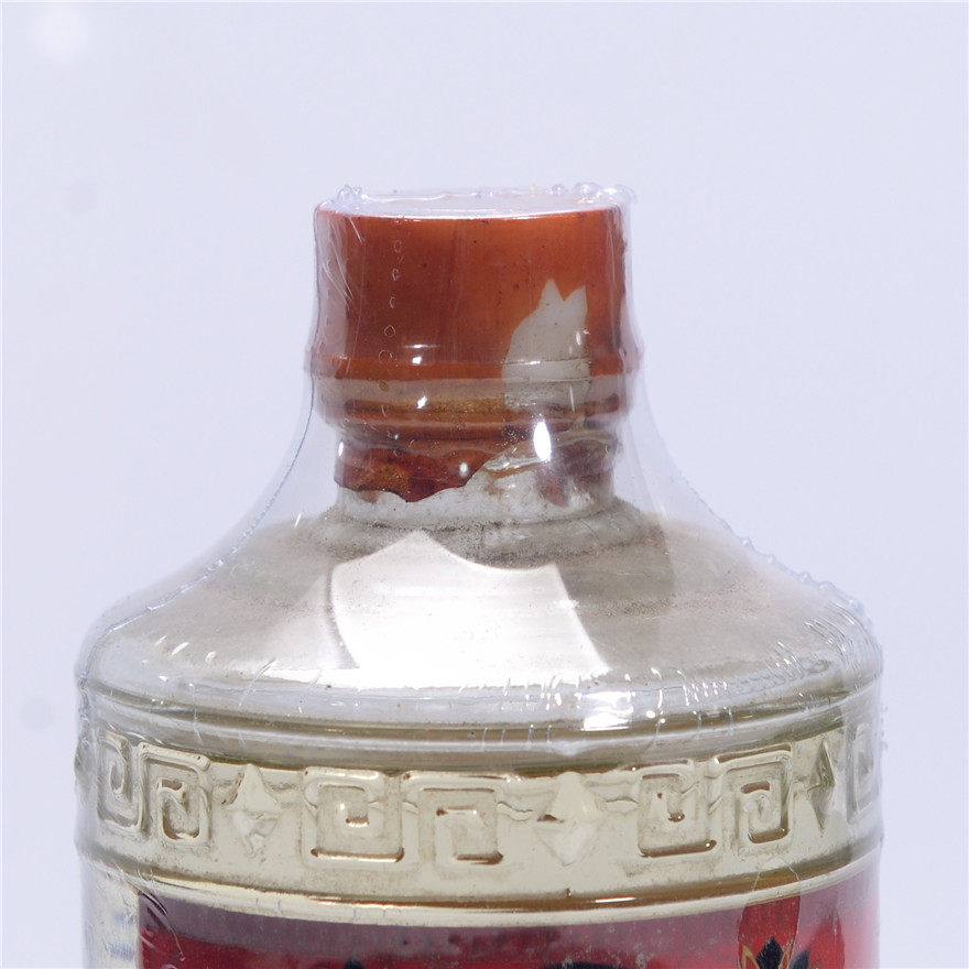 【收藏重器】稀少70年代郎泉牌花标玻璃瓶郎酒一瓶【乾藏轩】