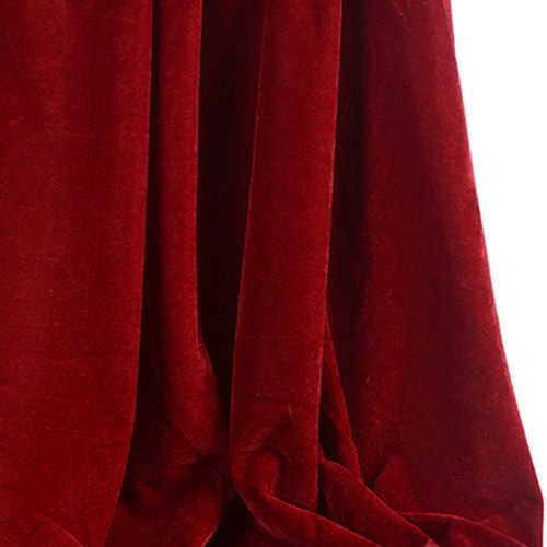 酒红色加厚金丝绒布面料暗红色拍摄布舞台背景幕布会议办公室桌布