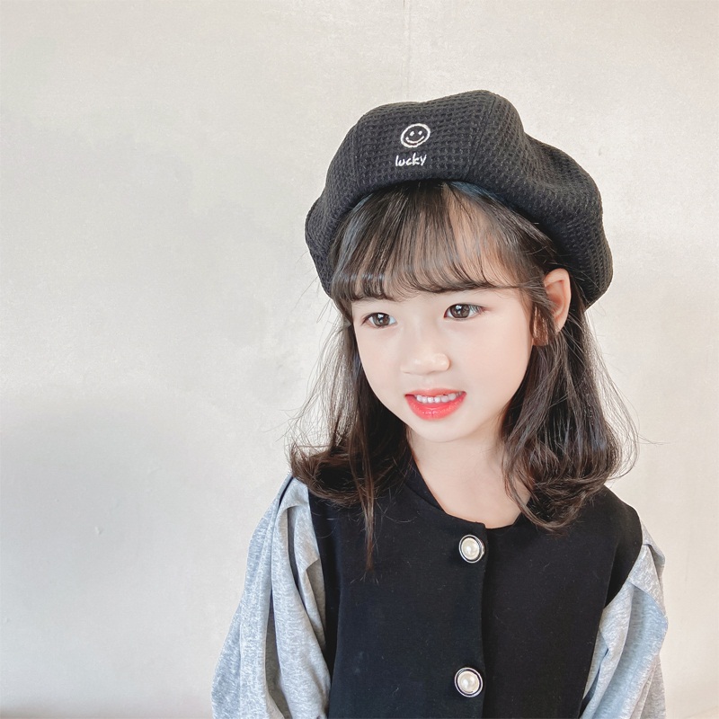 女童帽子2021新款潮秋冬季韩版洋气时尚5岁女宝防风保暖贝雷南瓜
