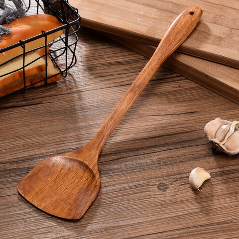 木铲子荷木炒菜木铲不粘锅专用铲长柄大号实木铲厨具木锅铲