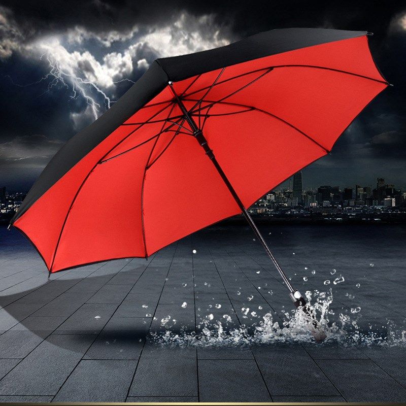 加固加大雨伞3人双人超大四人特大号大把抗风户外长柄伞大的长把_不