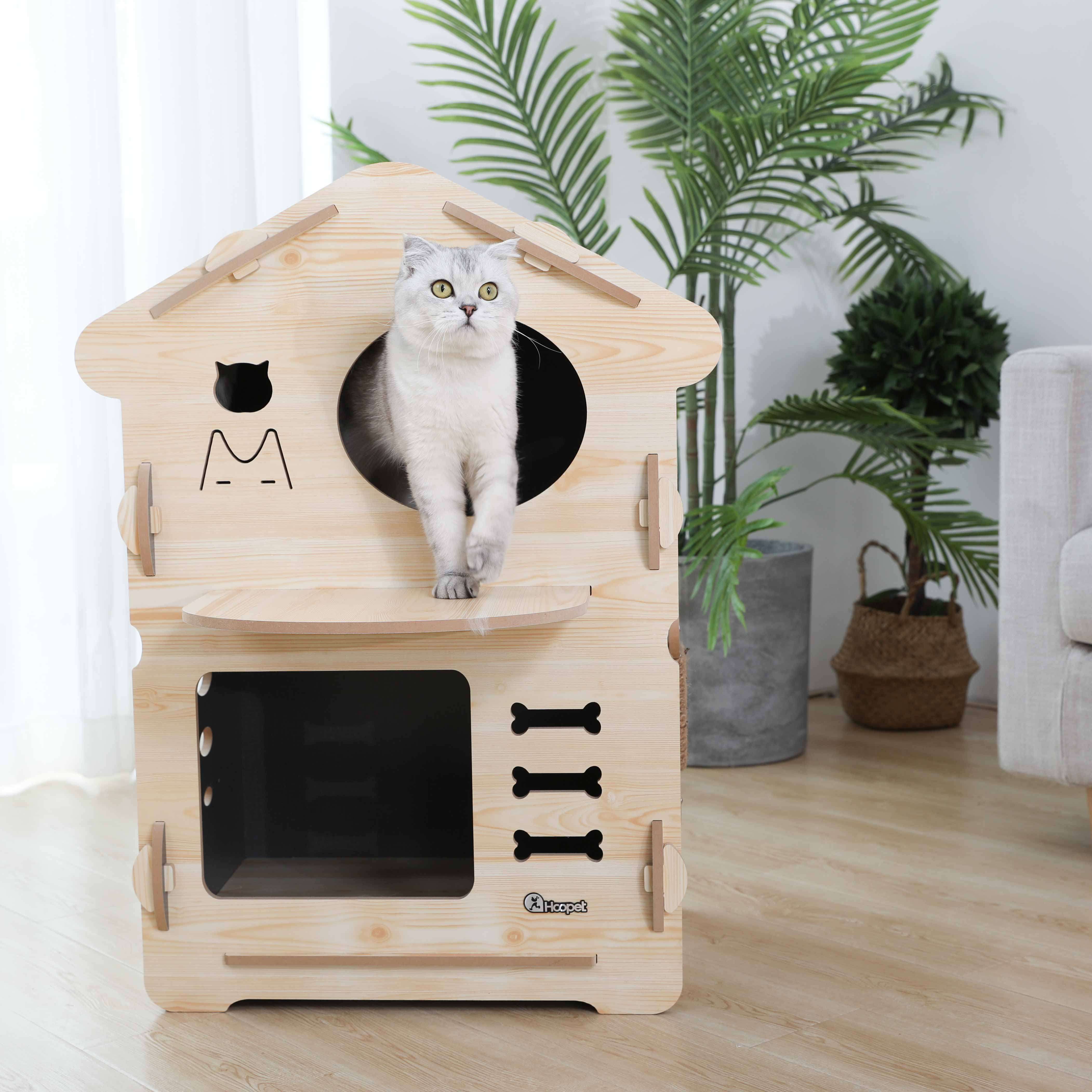 猫窝冬季保暖小房子宠物上下床双层猫咪窝四季通用别墅网红狗狗床