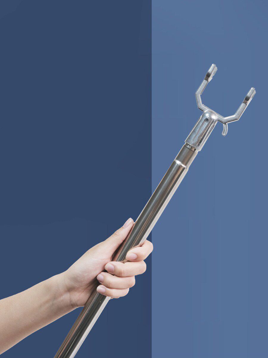 加厚不锈钢伸缩衣叉撑衣架阳台晾衣杆5米晾衣叉挑衣杆叉衣晒衣