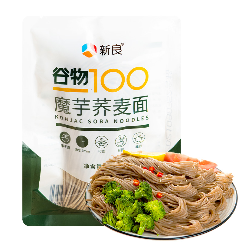 100g*10包 新良魔芋荞麦面 