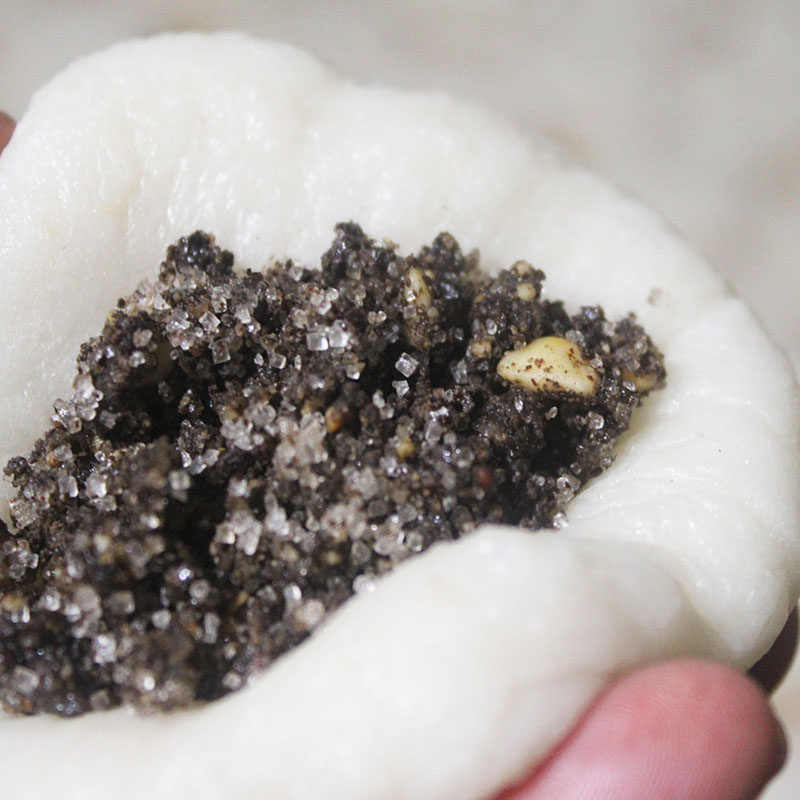 贵州特产影子糍粑 酥麻芝麻馅糍粑贵阳小吃引子糍粑 白糖馅糍粑