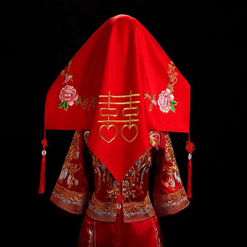 新娘红盖头中式刺绣古装经典复古凤喜帕流苏秀禾服结婚盖头2019|ruв категории Аксессуары, свадебное платье, аксессуары, вуаль - от Buy2taobao.com для оказания профессиональной услуги покупки агента Taobao