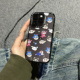 韩国卡通蜡笔小新情侣女款手机壳适用iphone15pro max黑边15pro小众防摔13pro高级14promax保护壳14pro潮牌15