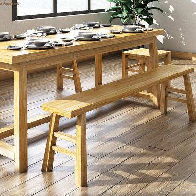 实木长板凳老式长条木凳原木凳子长方形餐桌长凳加宽饭店餐凳木头