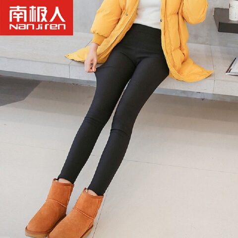 加绒打底裤女外穿秋冬加厚女士大码裤子铅笔裤女装