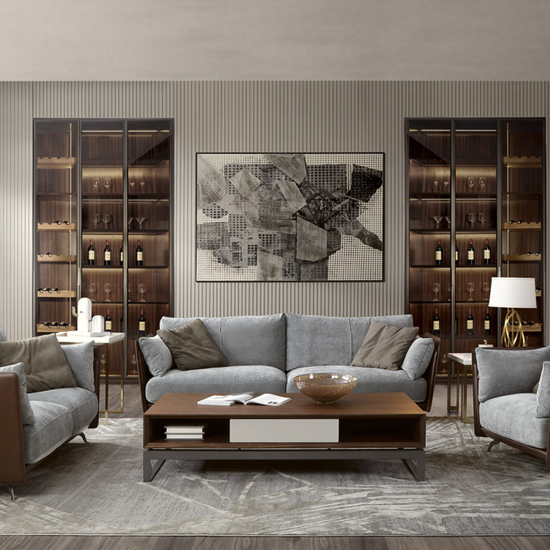 coomo楷模家具 拿铁-奥品沙发意式轻奢沙发家具组合