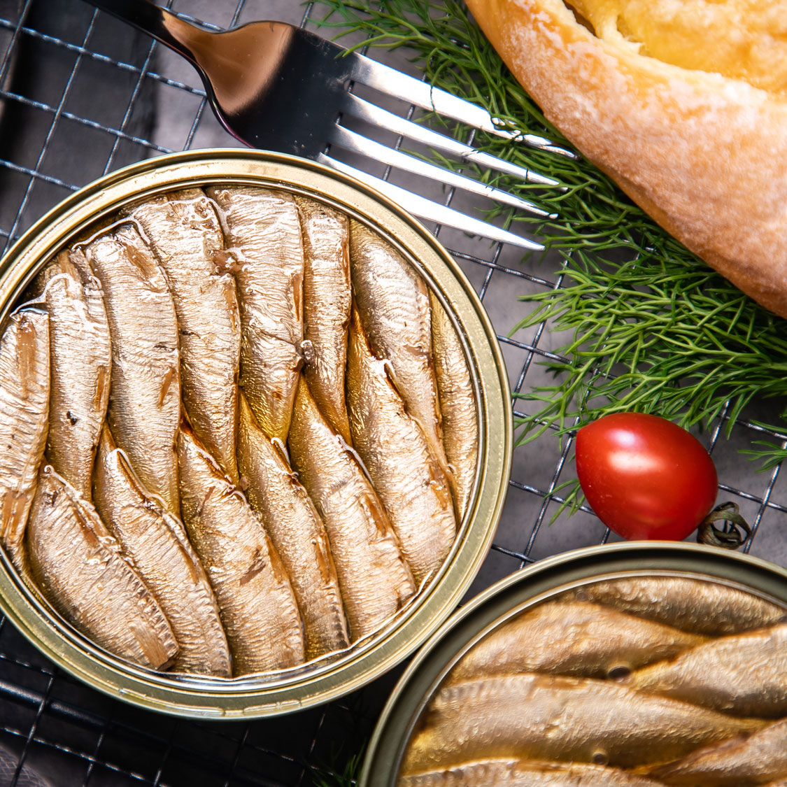 【欧洲进口】120g精炼橄榄油浸沙丁鱼罐头烟熏美味即食下饭美味