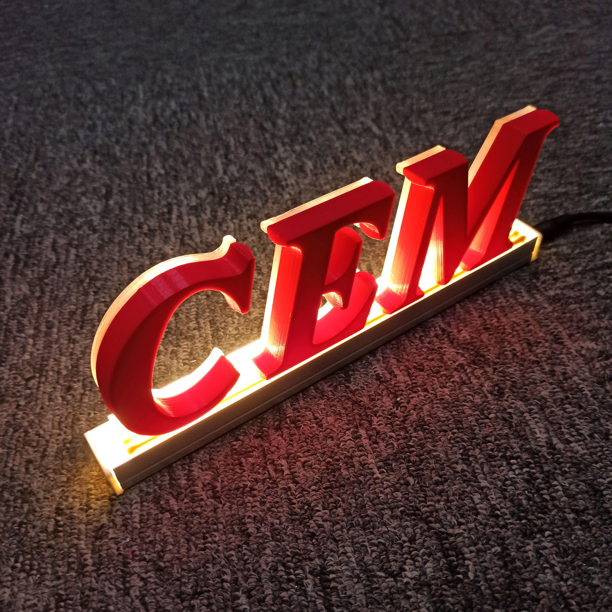 nqwl高品质灯光logo字牌立体发光字可移动简约高端品牌款现代高度