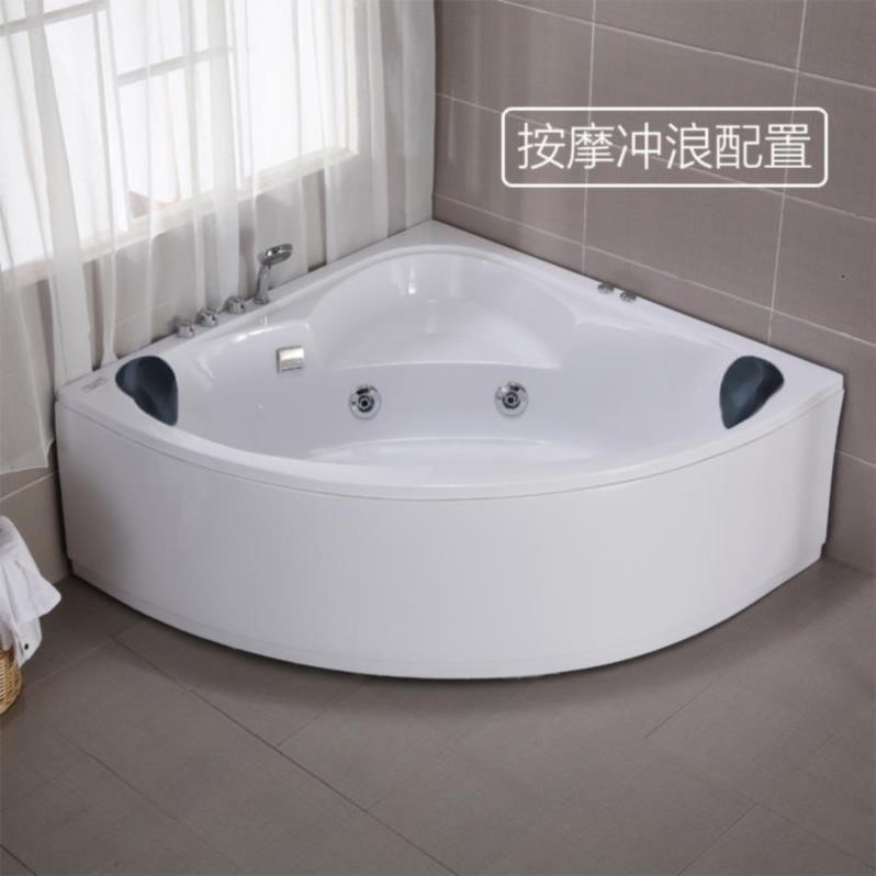 双人浴缸沐浴洗澡盆独立式简易小户型情侣三角家用小冲浪按摩扇形在类目 家装主材, 卫浴用品, 浴缸, 普通浴缸中 - 来自Buy2taobao.com提供专业的淘宝代购服务