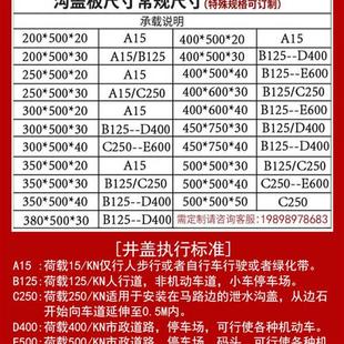 球墨铸铁下水道盖板地沟阴井盖子雨水篦子格栅子窑井盖排水沟盖板