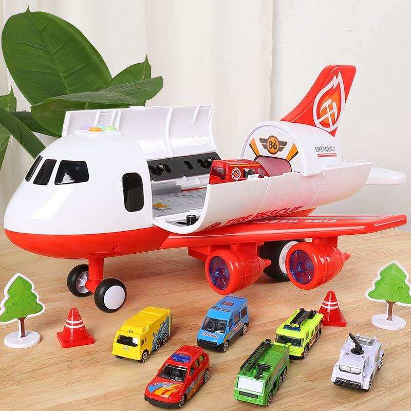 儿童5岁收纳小汽车男孩4岁益智大型飞机玩具2岁宝宝早教耐摔款