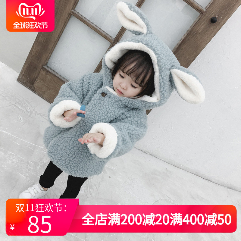 女童外套2019新款秋冬装加绒女宝宝双面穿洋气婴儿童羊羔绒毛毛衣|ruв категории Детская одежда, пальто/пиджак/пальто, обычные пальто - от Buy2taobao.com для оказания профессиональной услуги покупки агента Taobao