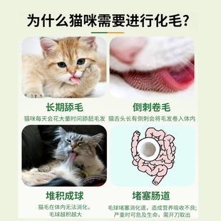 美国Vets Best/绿十字猫草片化毛膏猫咪化毛球片化猫片猫调理肠胃