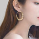 耳圈2021年新款潮夸张大圈耳环女韩国气质网红时尚珍珠网红耳饰