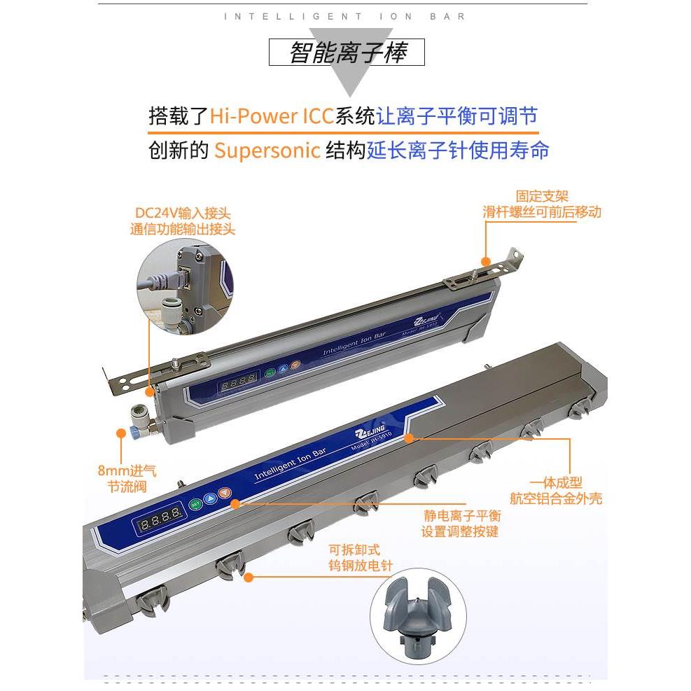 新款通用型脉冲离子风棒工业静电消除器磁性高频交流防静电除尘棒