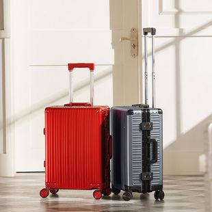 叶子王高端铝镁合金行李箱20寸拉杆箱铝框24寸托运宽拉杆旅行箱