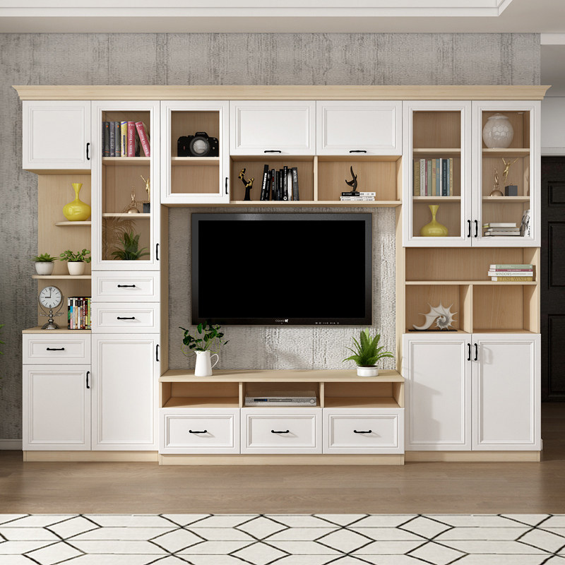 2020新款客厅小户型多功能电视柜组合墙柜背景墙组合柜定制柜子