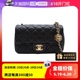 【自营】中古98新Chanel/香奈儿斜挎包22SCF口盖包核桃金球芯片