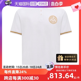 【自营】Versace/范思哲24年春夏新款翻领短袖POLO衫休闲时尚上衣