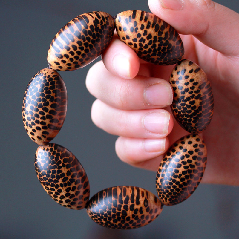 蛇纹木_蛇鳞木手串蛇纹木手串盘玩手把件男女士随身把玩原木饰品文玩