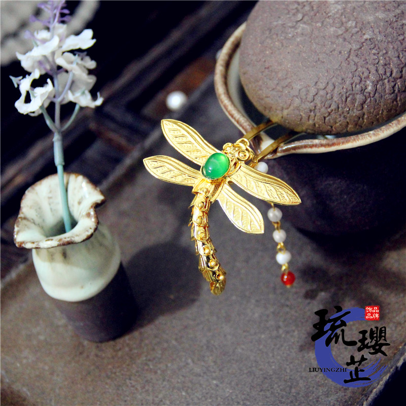 华裳九州* 琉璎芷 【小蜻蜓】古风汉服头饰 蜻蜓发钗无流苏可以动在类目 模玩/动漫/周边/cos/桌游, 二次元古风服装, 古风配饰中 - 来自Buy2taobao.com提供专业的淘宝代购服务