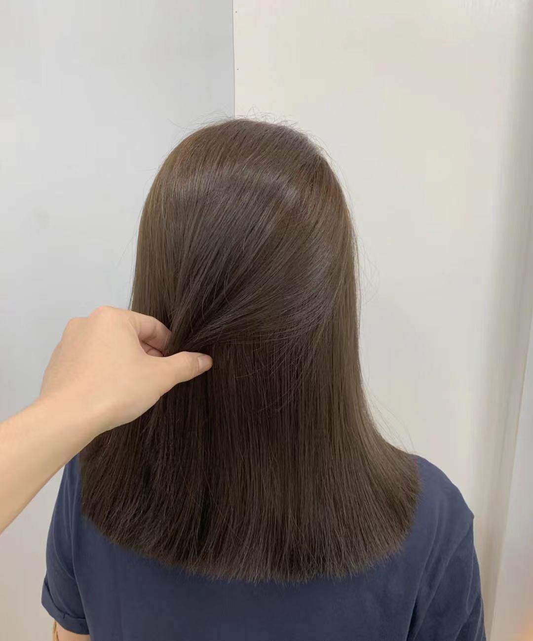 果梨色冷棕色染发膏无氨健康染发没有味道自己操作买一送一染发剂