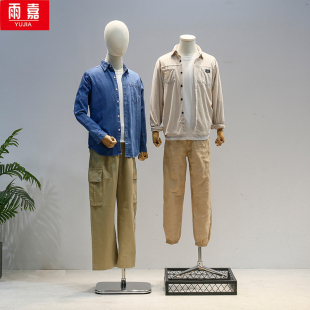 韩版潮牌模特道具男半全身假人橱窗服装店展示架子陈列架西服模型