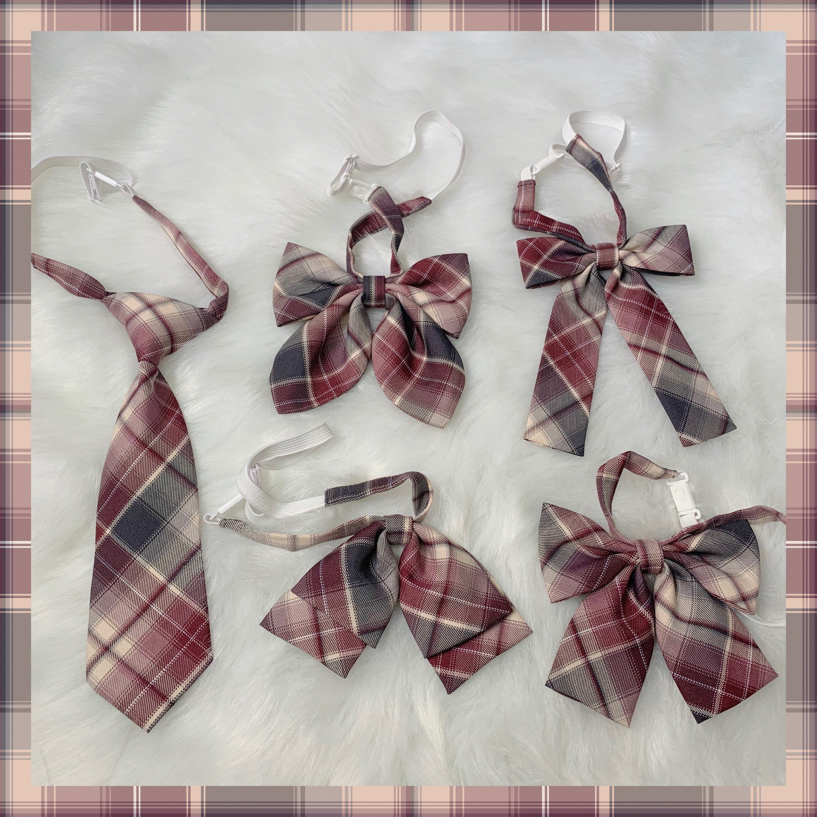 草莓老熊jk新品玫瑰花同格小物jk