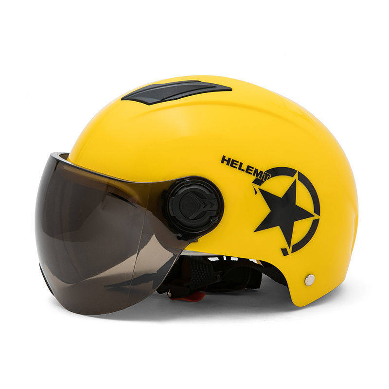 电动车头盔男女夏新款轻便式电瓶车帽子四季通用摩托车半盔安全帽