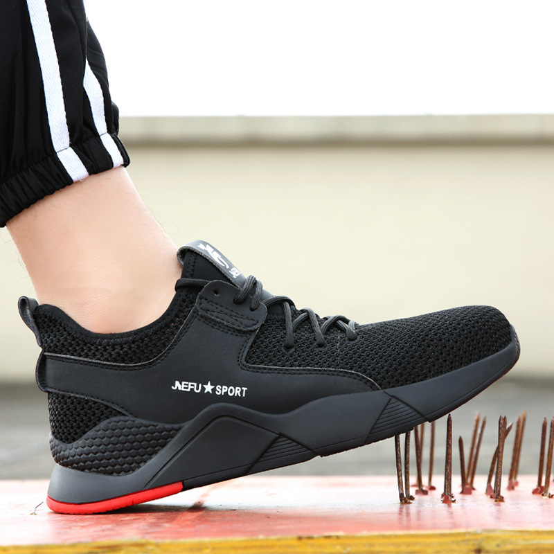 跨境夏季飞织透气安全鞋 劳保鞋防砸防刺穿绝缘 safety shoes|ruв категории оборудование/инструменты, строительство защиты, защита ног обувь, ударостойкость кожаные туфли - от Buy2taobao.com для оказания профессиональной услуги покупки агента Taobao