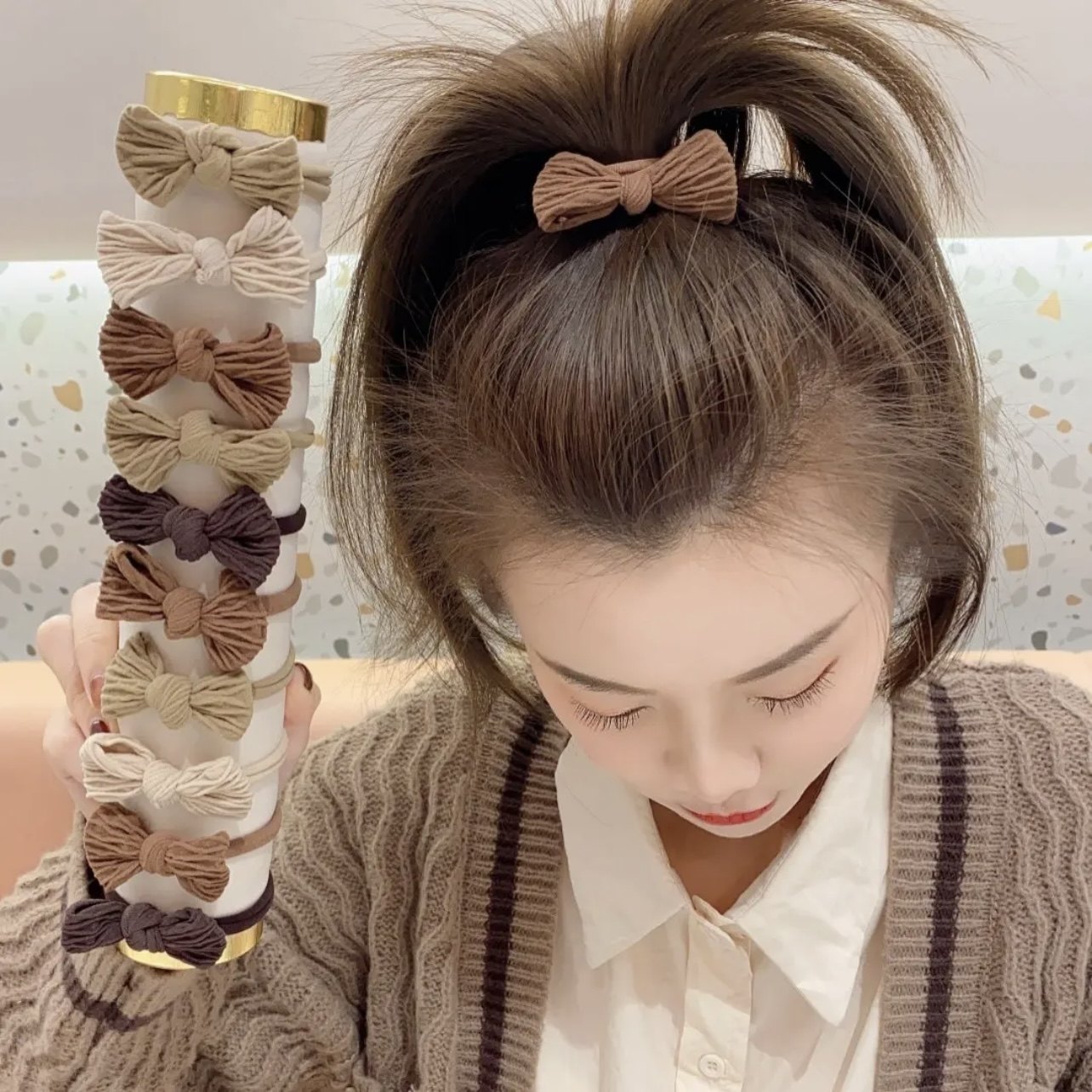 扎头发饰品2021新款蝴蝶结
