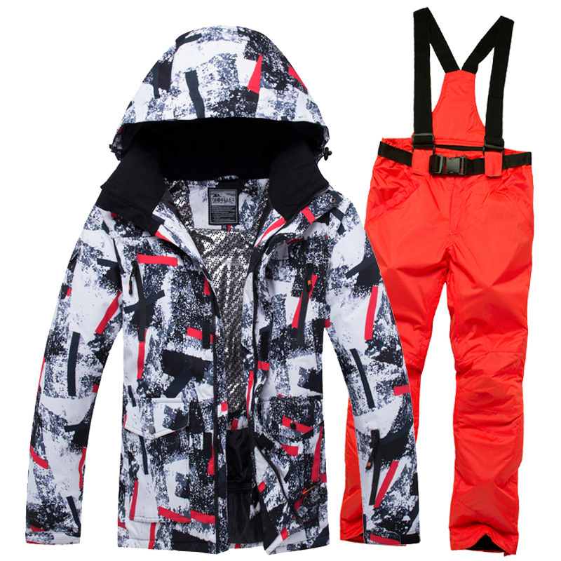 New Winter Ski Suit Men Snow Skiing Male Clothes Set|msdalam kategori luar/Mountaineer/Camping/Aksesori perjalanan, pakaian luar, seluar dalam kecemasan, jaket - dari Buy2taobao.com untuk memberikan perkhidmatan ejen Taobao profesional membeli
