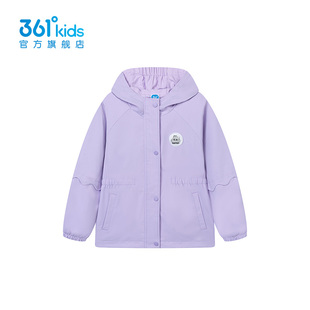 【商场同款】361童装女童外套2024夏季新款小童梭织风衣儿童夹克