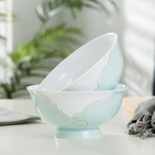 景德镇6.5英寸陶瓷面碗单个家用送礼拉面碗泡面碗大汤碗碗碟套装