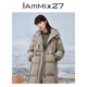 IAmMIX27冬季鹅绒羽绒服女宽松长款过膝户外保暖加厚连帽羽绒外套