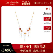 Les Nereides Hanami Cherry Blossom Limited Collection Kyoto White Cherry Blossom Petal Necklace