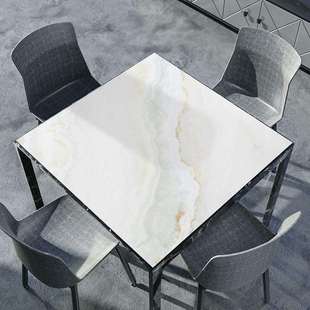 仿大理石正方形桌垫八仙桌餐桌布防水防油免洗pvc软玻璃小茶几垫