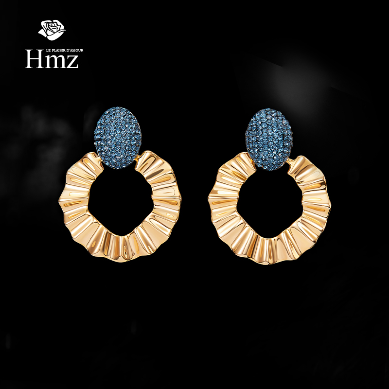 法国HMZ复古耳环女高级感气质耳饰