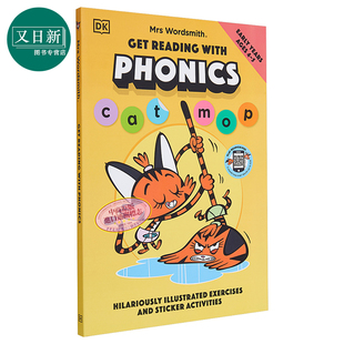 DK沃德史密斯夫人Mrs Wordsmith学习手册自然拼读1阶4-5岁 英文原版童书 Get Reading With Phonics 儿童参考资料 又日新