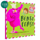 Emma Yarlett：Beast Feast 怪兽大餐 含翻翻页 趣味翻翻书 英文原版 进口图书 亲子互动 儿童故事绘本读物 5-9岁