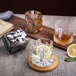 威士忌酒杯家用日式水晶玻璃洋酒杯子创意轻奢高端酒吧啤酒杯套装