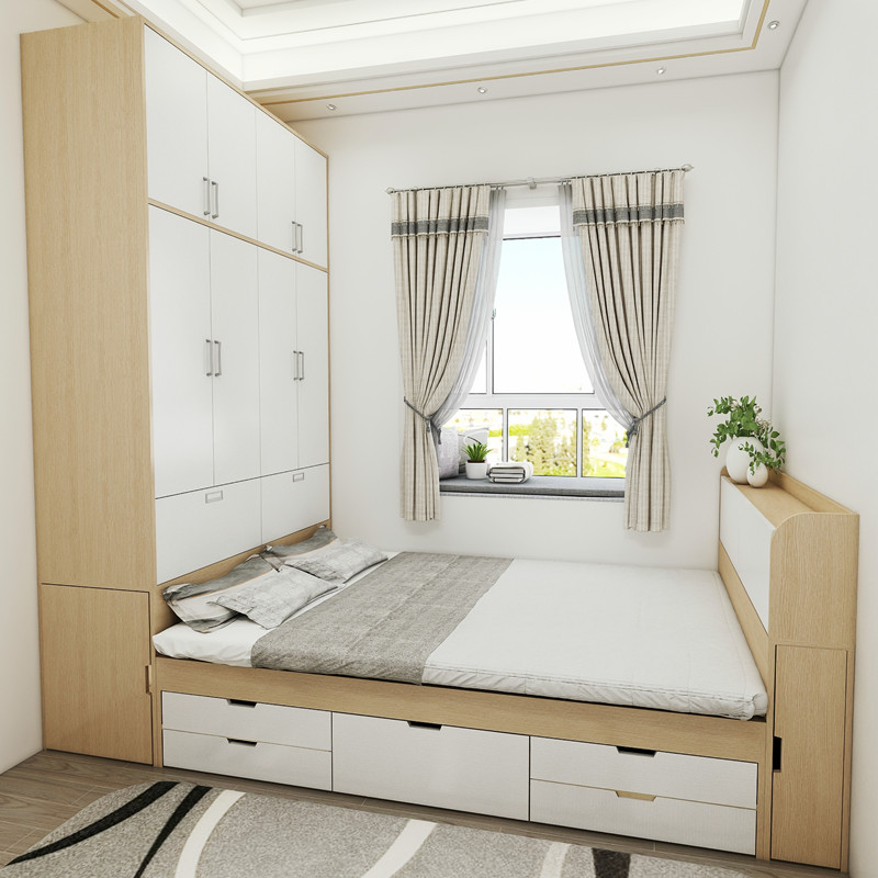 特价榻榻米床 多功能 儿童房_榻榻米床衣柜一体次卧儿童房实木组合