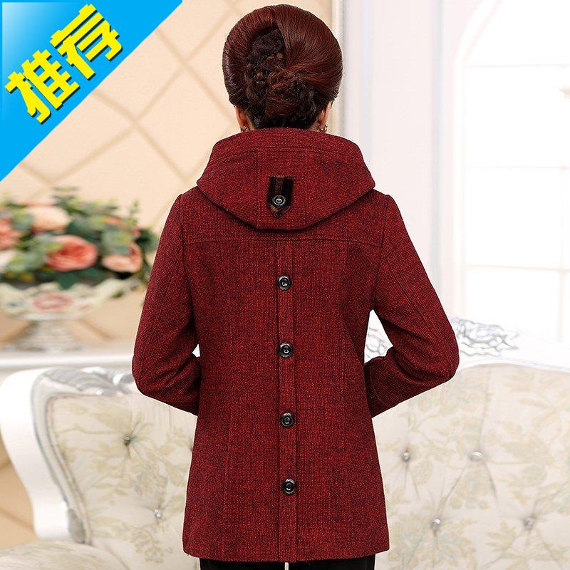 Mom outfit Woolen coat Mid length version Woollen cloth 304050 middle age Women's wear spring and autumn Woman clothes Winter clothesin the Women's clothing/Boutique , Middle-aged women category - from Buy2taobao.com to provide professional Taobao agent buy service
