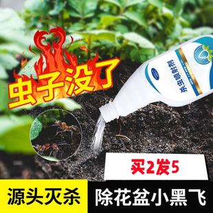 2瓶/植物花卉杀虫剂土壤除花盆小飞虫黑驱虫专灭花土盆栽室内通用